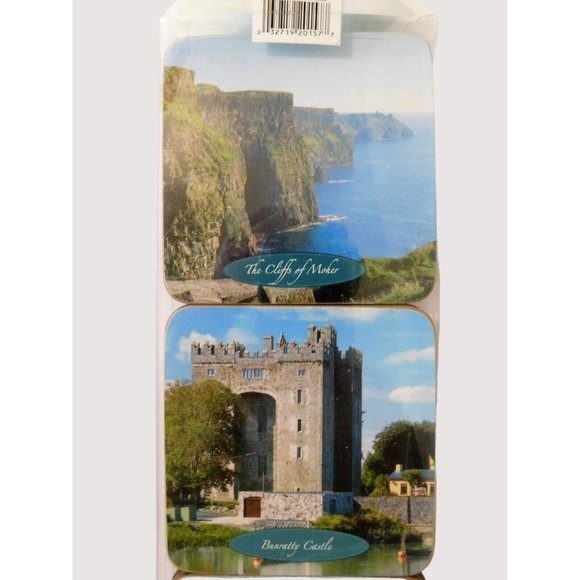 John Hinde Scenic Ireland Coasters 6 Pc Kylemore Bunratty Cliffs Moher Trinity - Picture 6 of 7